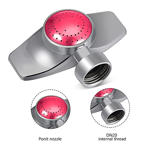 Honoson Metal Spot Sprinkler for Yard Lawn, Red, 3 Pieces - color: Red