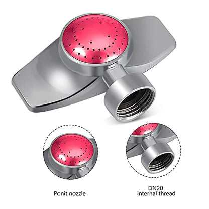 Honoson Metal Spot Sprinkler for Yard Lawn, Red, 3 Pieces - color: Red
