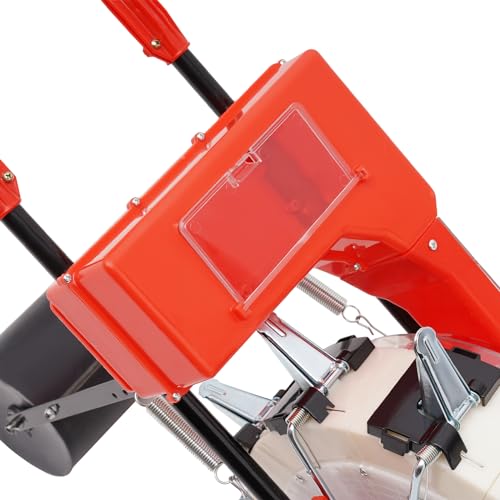 Garden Seeder, Metal Precision Garden Seeder Seeder Walk-Behind Row Crop Planter, Manual Seeder Machine Row Planter Corn Planter Seeder 10 Nozzles, 6.3 inches Spacing - color: Red 10 Nozzles, 6.3 inches Spacing