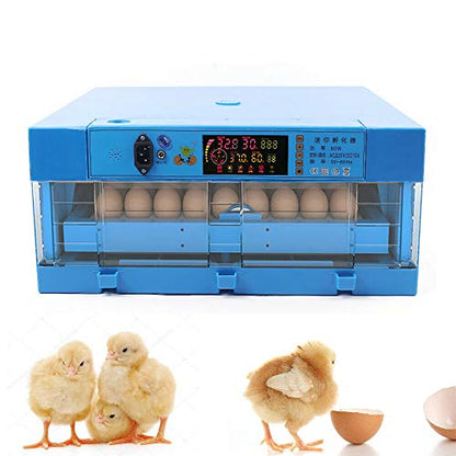 Egg Incubator with Adjustable Automatic Egg Turning and Humidity Control, 64 Eggs Digital Incubator for Chicken Quail Poultry Birds Eggs (64 Eggs Incubator)