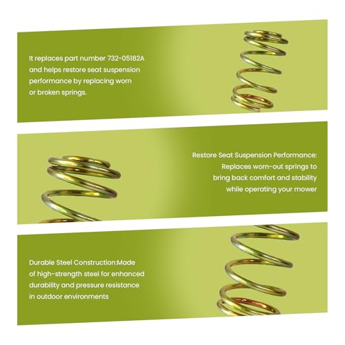 2-Pack Seat Compression Spring 732-05182A Compatible with Cub Cadet XT1 XT2