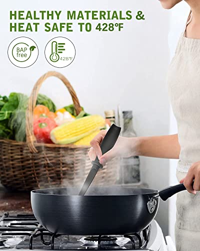 Upgrade Meat Chopper Hamburger Masher Ground Beef Smasher Utensil Mix Tool - color: 1 Pack-Black