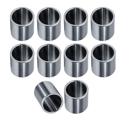 Stainless Steel Reducer Bushing, Screw Standoff Metal Spacer 3/4" to 5/8" Steel Reducer Standoff Bushing Adapters for 5/8" Screws Bolts and Rods, Round Metal Stainless Steel Spacer Set of 10 - size: 3/4" to 5/8"