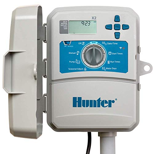Hunter Industries Hydrawise X2 6-Station Outdoor Irrigation Controller, white - style: 6-Station