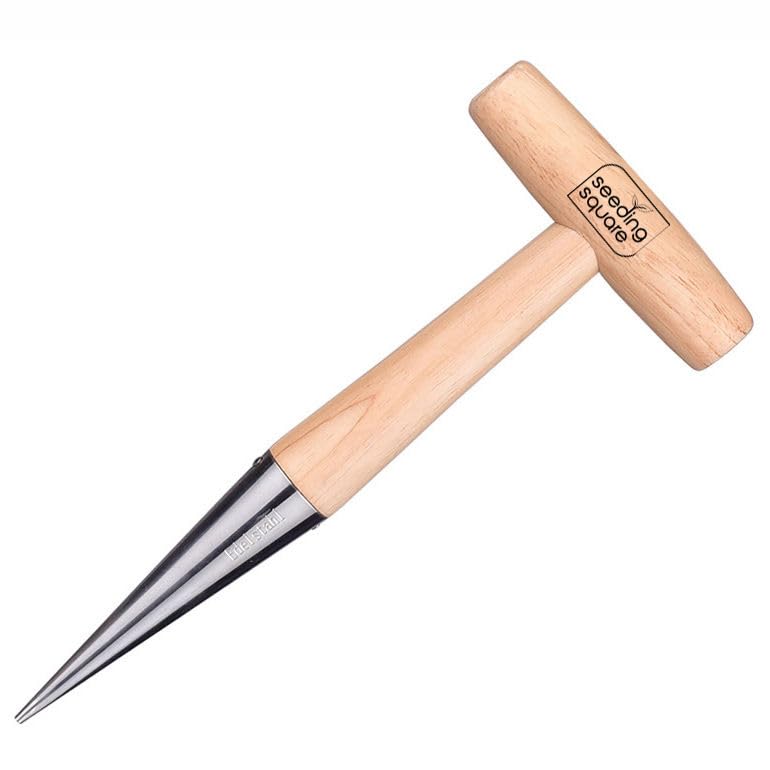 Pokey Planter Wooden Handle Garden Tool for Planting Bulbs and Seedlings