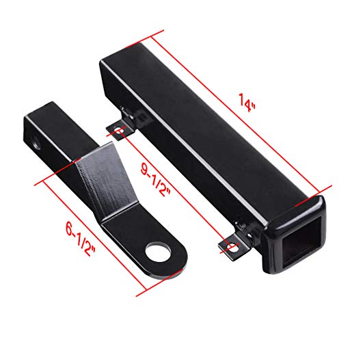 ELITEWILL Golf Cart Trailer Hitch Kit, High-Strength 2" Receiver Universal Fit for Backseat Footrest, Seamless Compatible with Club Car EZGO Yamaha, Ideal for Golf Cart Towing & Trailers