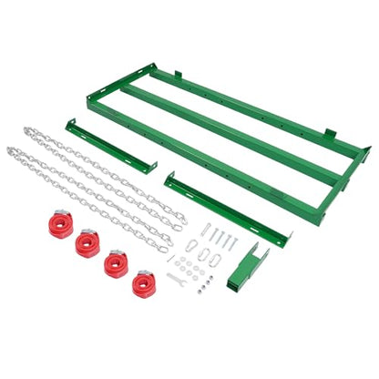 4FT Drag Harrow Driveway Grader Tow Behind Drag Lawn Leveling Rake