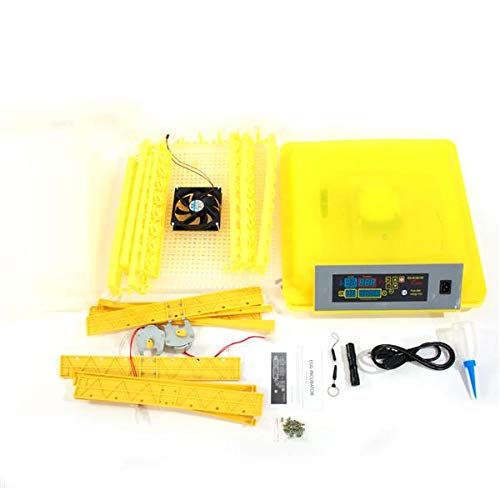 Digital Brooder Incubator Poultry Habitat Supplies Fully Automatic 96-Egg Chicken Duck Egg Incubator Thermostat for Hatching Poultry Goose Quail Bird (96 Egg)
