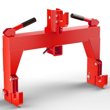 PeakPursuit 3000LBS 3 Point Quick Hitch,Red - color: Red