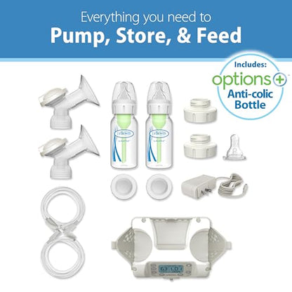 Dr. Brown's Customflow Double Electric Breast Pump - color: Breast Pump Gift Set
