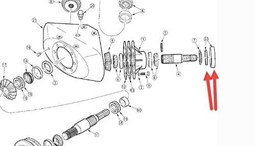 Rotary Cutter Gearbox Seal Replaces 00758652 Adapter 00758653 Seal