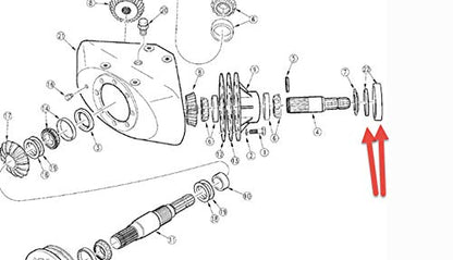Rotary Cutter Gearbox Seal Replaces 00758652 Adapter 00758653 Seal