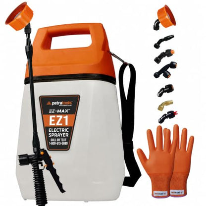 PetraTools EZ1 Pro Kit 1 Gallon Electric Sprayer - 7 Nozzles, 3 Hr Runtime - size: EZ1-Prokit