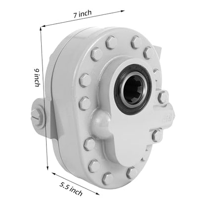 RYFT Hydraulic PTO Pump 7.4 GPM 540 RPM 2250PSI Hydraulic Power Take Off Pump 6 Teeth SAE 16 Inlet and SAE 12 Outlet for Trucks Tailgate Lift for Log Splitter, Dump Trailer and ScissorLift - size: 7.4GPM