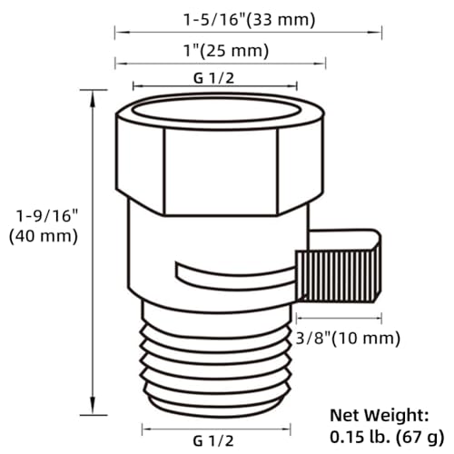 Aomasi Shower Head Flow Restrictor for Home Bathroom, Brushed Nickel - color: Brushed Nickel