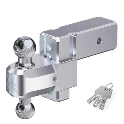 RENO Trailer Hitch (3" Receiver) - 4" Drop/Rise Adjustable Trailer Hitch - size: 3" Receiver x 4" Drop/Rise