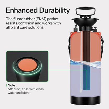 VIVOSUN 2-Gallon Pump Pressure Sprayer - color: Orange, size: 2.1 Gallons