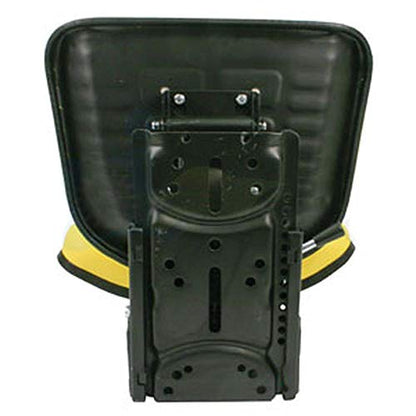T333YL Yellow Universal Trapezoid Seat Fits John Deere, Massey Ferguson