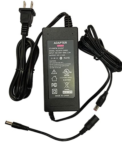 UL 12V AC Adapter for MATICOOPX MEI-30 MEI-20 MEI30 MEI20 Egg Incubator 5A