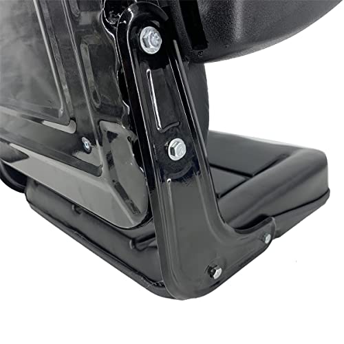 Universal Forklift Seat with Slide Track, Armrest and headrest - size: 18.5 x 9.06 x 16.93inch