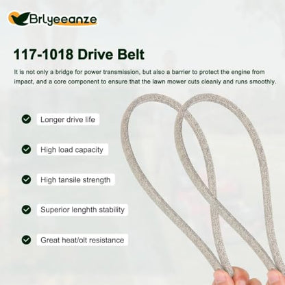 117-1018 Lawn Mower Drive Belt - size: 32.3"L x 0.38"W