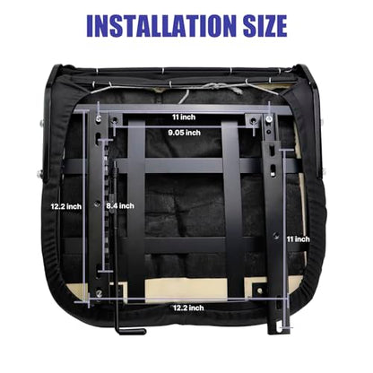 Universal Tractor Seat, Forklift Seat with Adjustable Back & Slide for Mower, Excavator, Skid Loader