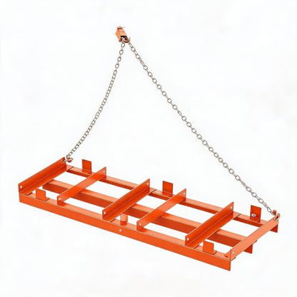 6FT Drag Harrow Driveway Grader with Chain - size: 48×20 inch