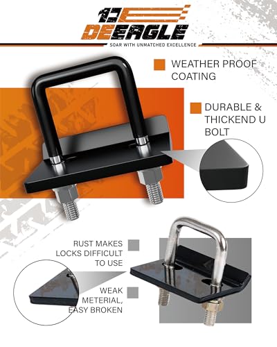 DEEAGLE Hitch Tightener Anti Rattle Stabilizer for 1.25" to 2" Hitch - size: 2 inch, style: Black