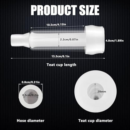 Threlaco Milking Machine Accessory Goat Teat Cup Silicone Goat Milking Line