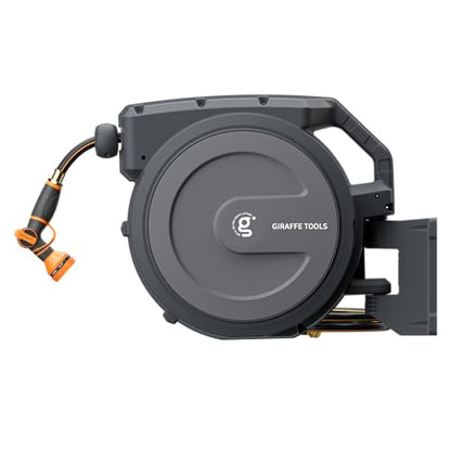 Giraffe Tools Retractable Garden Hose Reel 5/8 inch x 90 ft Auto Rewind - size: 5/8''90ft