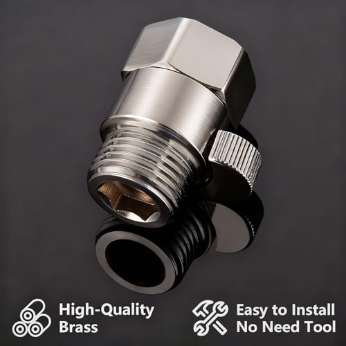 Shower Valve Water Flow Restrictor G1/2 IPS Brushed Nickel - color: Brushed Nickel