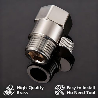 Shower Valve Water Flow Restrictor G1/2 IPS Brushed Nickel - color: Brushed Nickel