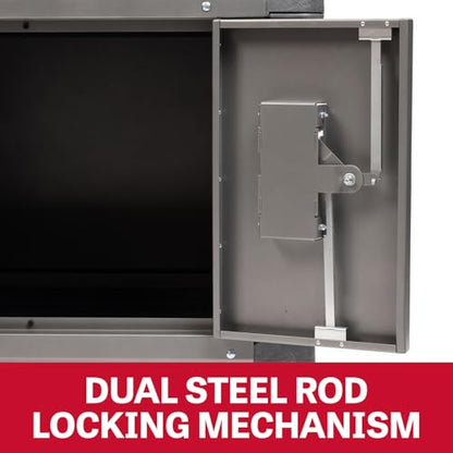 JET PUC-4325 Resin Utility Cart with JT1-125 Load-N-Lock Security System