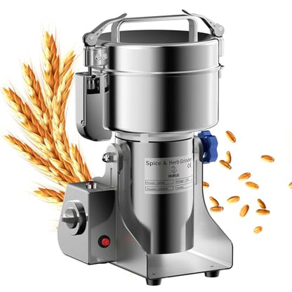Electric Grain Mill 1000g Home Flour Mill for Wheat Rice Corn Herbs Spices - size: 1000g