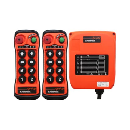Q800 8-Button 2T1R Single Speed Industrial Wireless Crane Remote Control - style: Q800-ACDC12-24v-2T1R