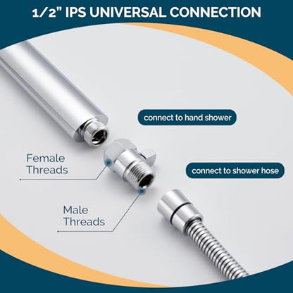 Angle Simple Shower Head Shut Off Valve, Water Flow Control Valve, Chrome - color: Chrome