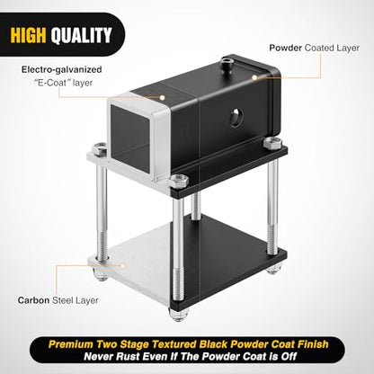 Nilight RV Bumper Hitch Receiver Fits for 4-4.5 inches Beams 2 inch Receiver 200 LBS Capacity Bolt-On Heavy Duty Steel for Camper Bike Racks Cargo Carriers - color: RV Bumper Hitch Receiver