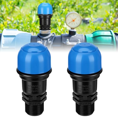 Threlaco 2 Pack 1 Inches Air Release Valve Air and Vacuum Release - size: 1 Inches