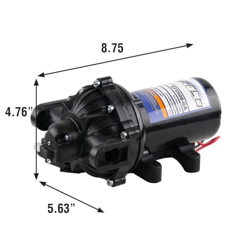 Everflo 12V On-Demand Diaphragm Sprayer Pump - 5.5GPM, 60 PSI, Quick Attach Ports - size: 5.5 GPM, style: Quick Attach Ports
