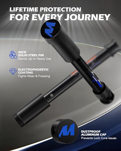 OMT Locking Hitch Pin Set with 5/8" Pin for 2 & 2.5 Receiver - color: Black, size: 2 & 2.5 in - 1 Pack