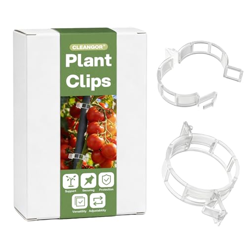 CLEANGOR 300Pcs Plant Clips, Plant Support Clips Plastic Trellis Clips