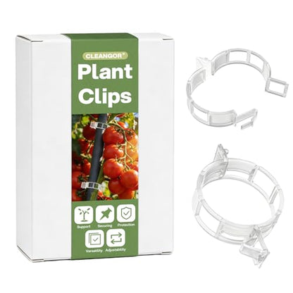 CLEANGOR 300Pcs Plant Clips, Plant Support Clips Plastic Trellis Clips