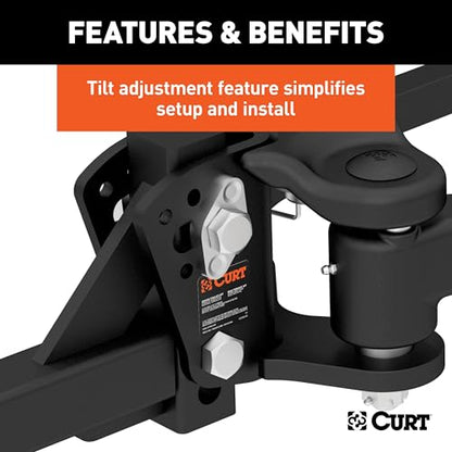 CURT 17500 TruTrack 4P Weight Distribution Hitch with Sway Control, 10K - size: 8k to 10k, style: 4 Point (Active)