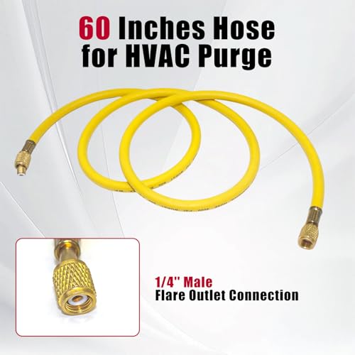 Nitrogen Regulator with 60" Hose,0-800 PSI, CGA 580 - color: 0-800 Psi With Hose