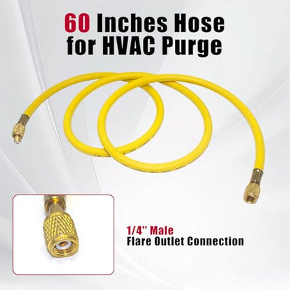Nitrogen Regulator with 60" Hose,0-800 PSI, CGA 580 - color: 0-800 Psi With Hose