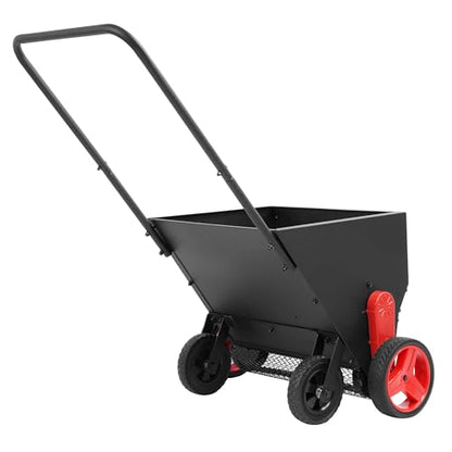 ALMULOO Compost Spreader Lawn Drop Spreader, Topdresser, Garden Tool Cart