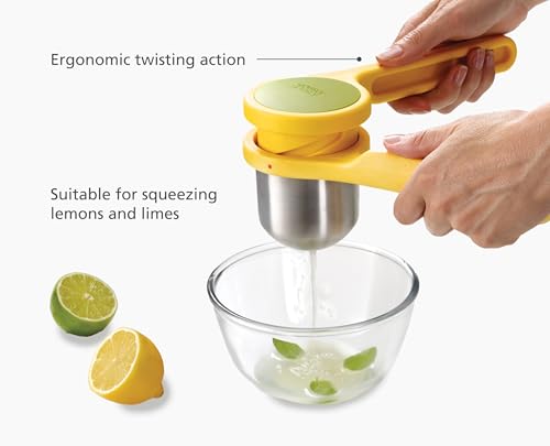 Joseph Joseph Helix Citrus Press Juicer, Ergonomic Twist action hand press, lemon & lime squeezer - style: Citrus Press