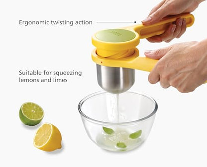 Joseph Joseph Helix Citrus Press Juicer, Ergonomic Twist action hand press, lemon & lime squeezer - style: Citrus Press