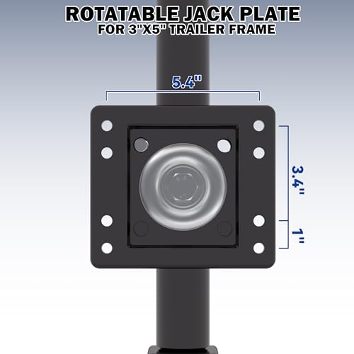 1200lbs Boat Trailer Jack with Wheel,10" Lift, Utility Trailer Jack