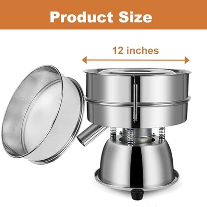 Sidasu Automatic Sieve Shaker Machine,Vibrating Sifter with 10&60 Screens - size: Sifter Machine(10+60 mesh)